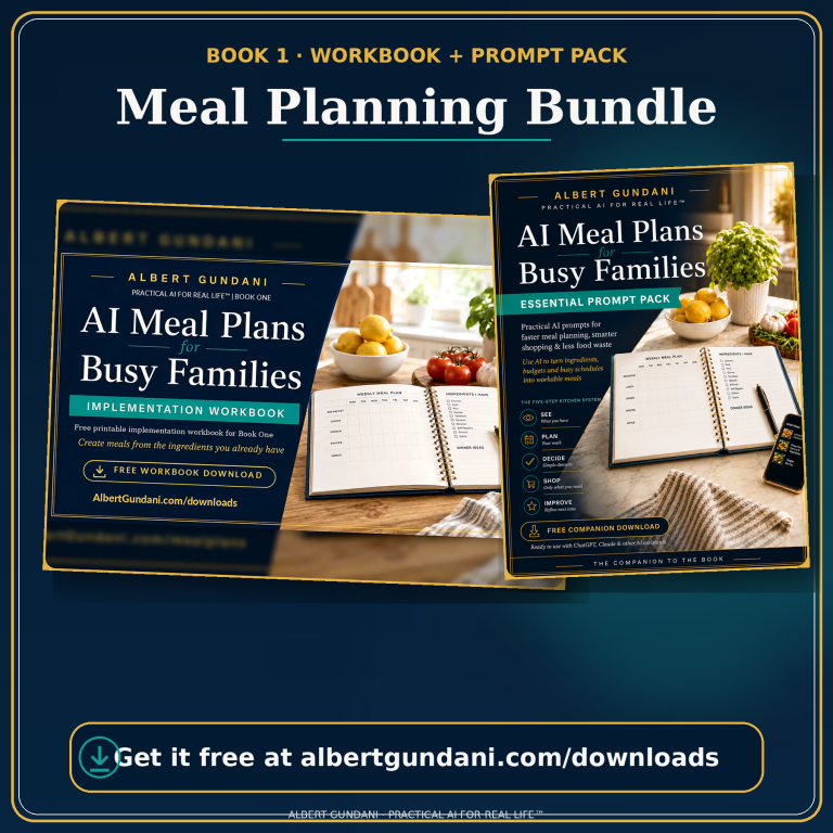 Book 1 Workbook + Prompt Pack — Meal Planning Bundle