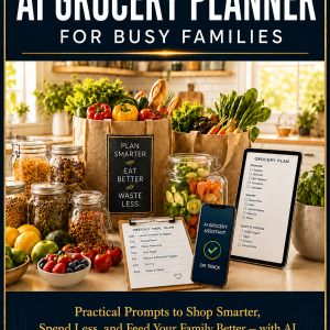 AI Grocery Planner 100-Prompt Companion Library — cover