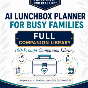 AI Lunchbox 100-Prompt Companion Library — cover